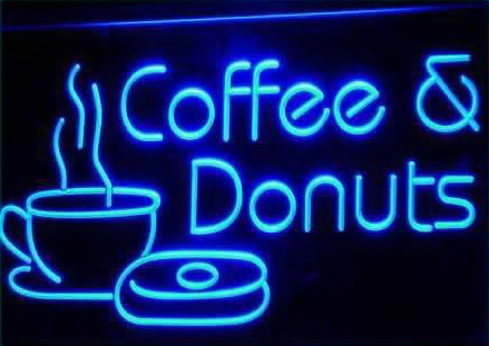 Coffee & Donuts Shop LED Sign